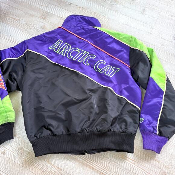 Vintage Arctic Cat Top Cat Bomber Snowmobile Jacket |‎ Size Medium - Picture 2 of 11